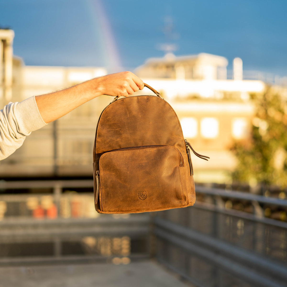 Classic Rucksack Pako aus Büffelleder, Ansicht 14