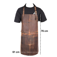 Gilet de barbecue en cuir de buffle, vue 13