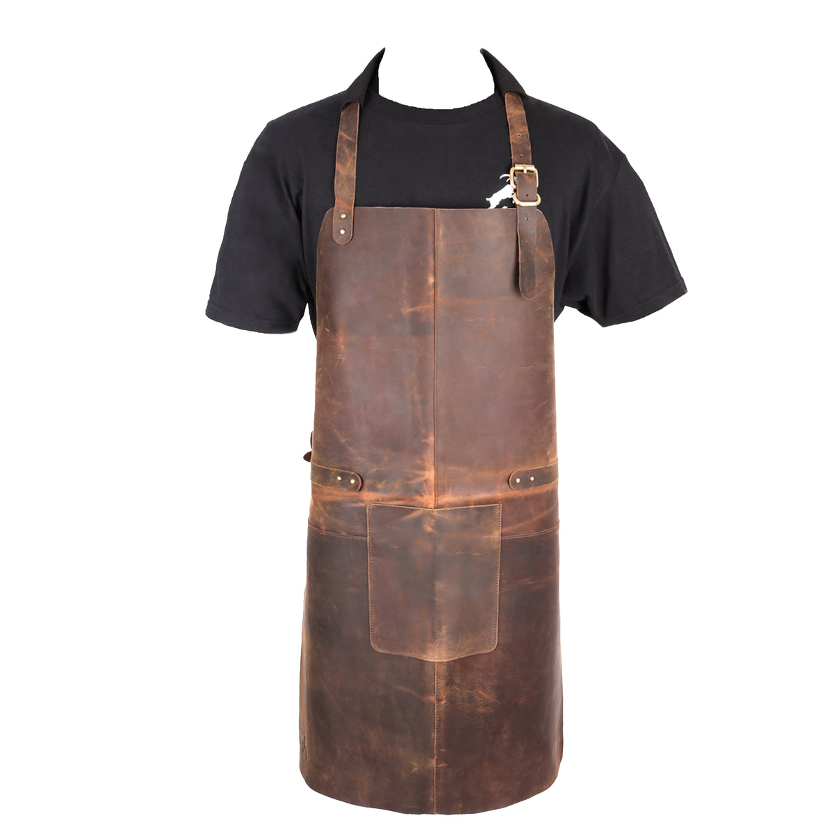 Gilet de barbecue en cuir de buffle, vue 7