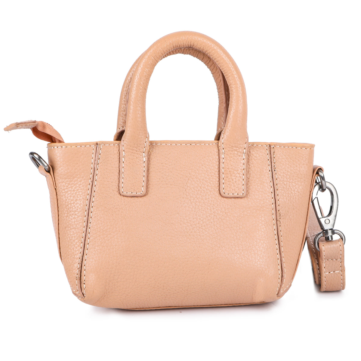 Shopper Tasche soft Peach aus Echtleder, Ansicht 8