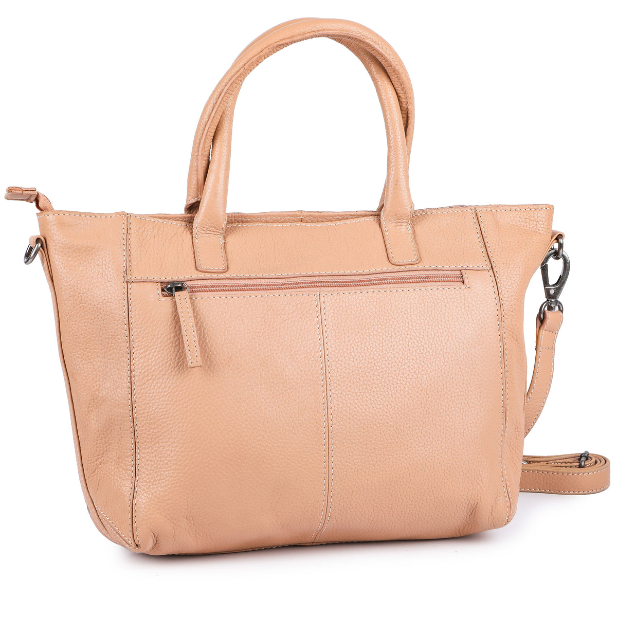 Shopper Tasche soft Peach aus Echtleder, Ansicht 5