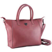 Shopper mamma e figlia in pelle di bufalo, vista 3