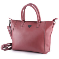 Shopper mamma e figlia in pelle di bufalo, vista 6
