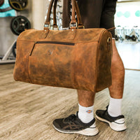 Handgepäck & Gym-Tasche aus Büffelleder, Ansicht 7