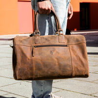 Handgepäck & Gym-Tasche aus Büffelleder, Ansicht 3