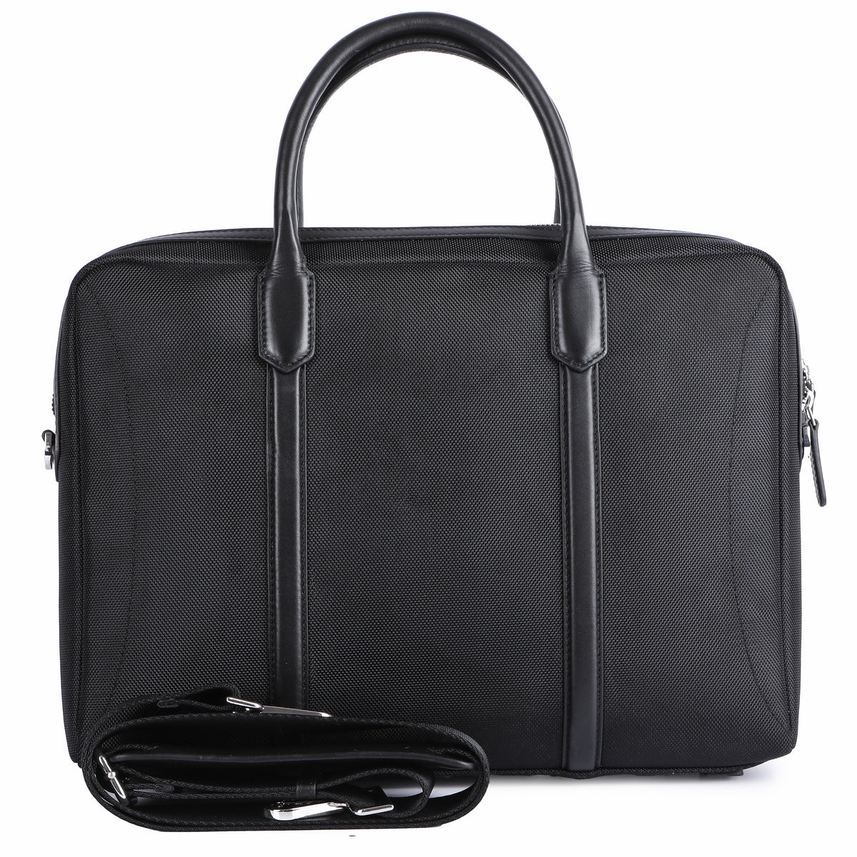 Borsa Business BLACK in pelle di bufalo, vista 3