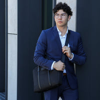 Borsa Business BLACK in pelle di bufalo, vista 11