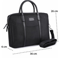 Borsa Business BLACK in pelle di bufalo, vista 7