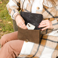 Sac bandoulière Lori en cuir de buffle, vue 11