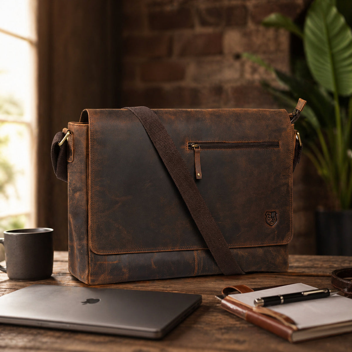 Laptoptasche Ben aus Büffelleder, Ansicht 20