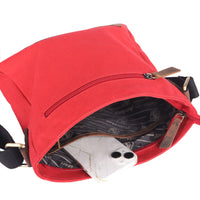 Sac bandoulière en PET recyclé en PET recyclé et cuir véritable, vue 24