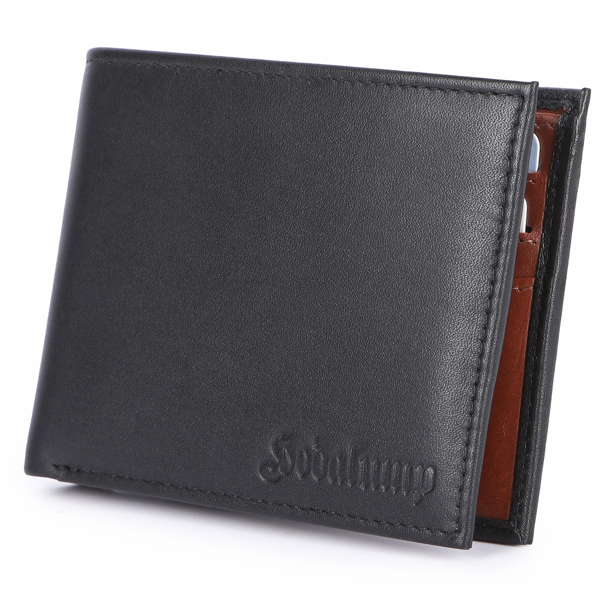 Hodalump Slim BLACK Wallet made of buffalo leather, view 3