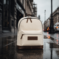 Hodalump City Rucksack color aus Büffelleder in Beige, Ansicht 2