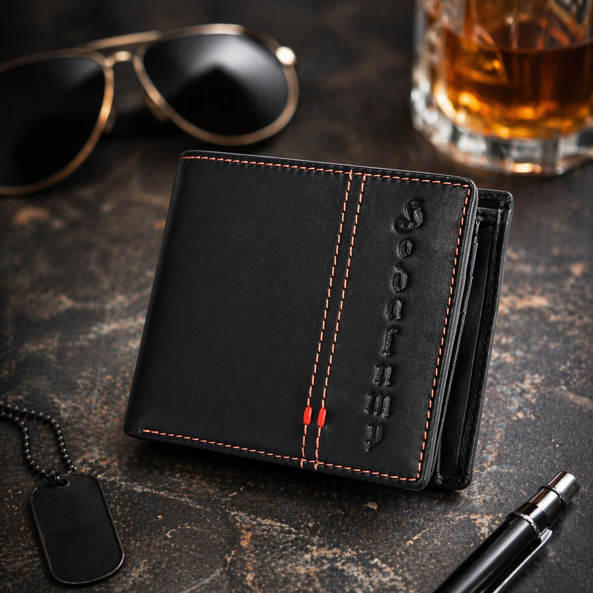 Hodalump Slim BLACK 2.0 aus Büffelleder