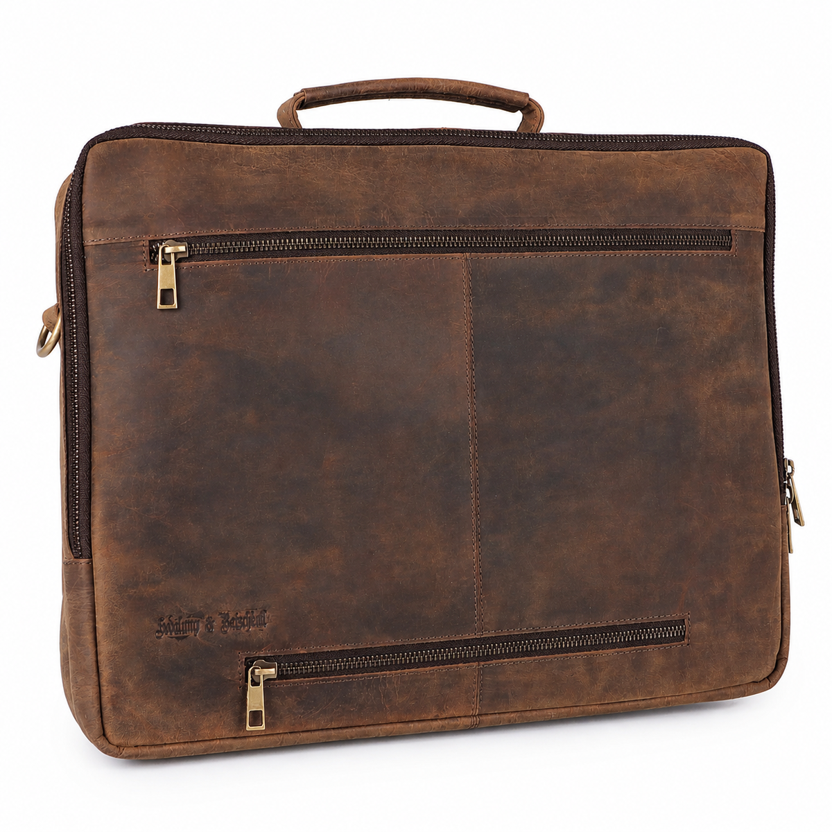 Grote laptoptas Daniel van buffelleer, aanzicht 3