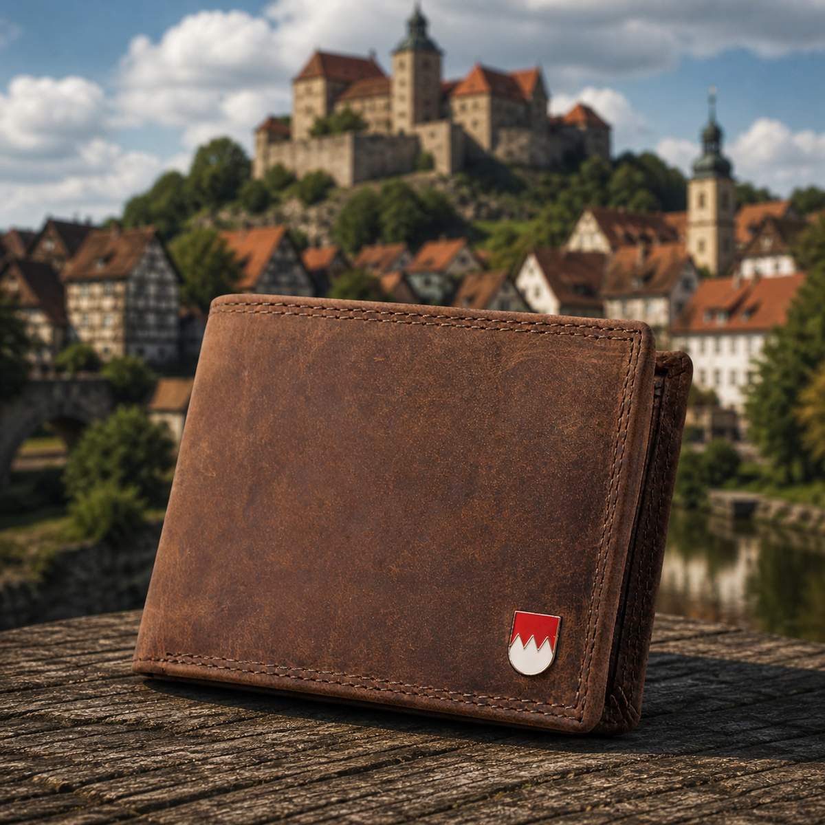 Classic Wallet Coat of Arms Lugge made of buffalo leather, view 13