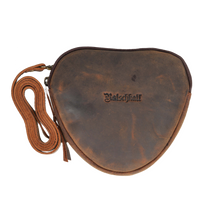 Borsa a cuore in pelle di bufalo, vista 2