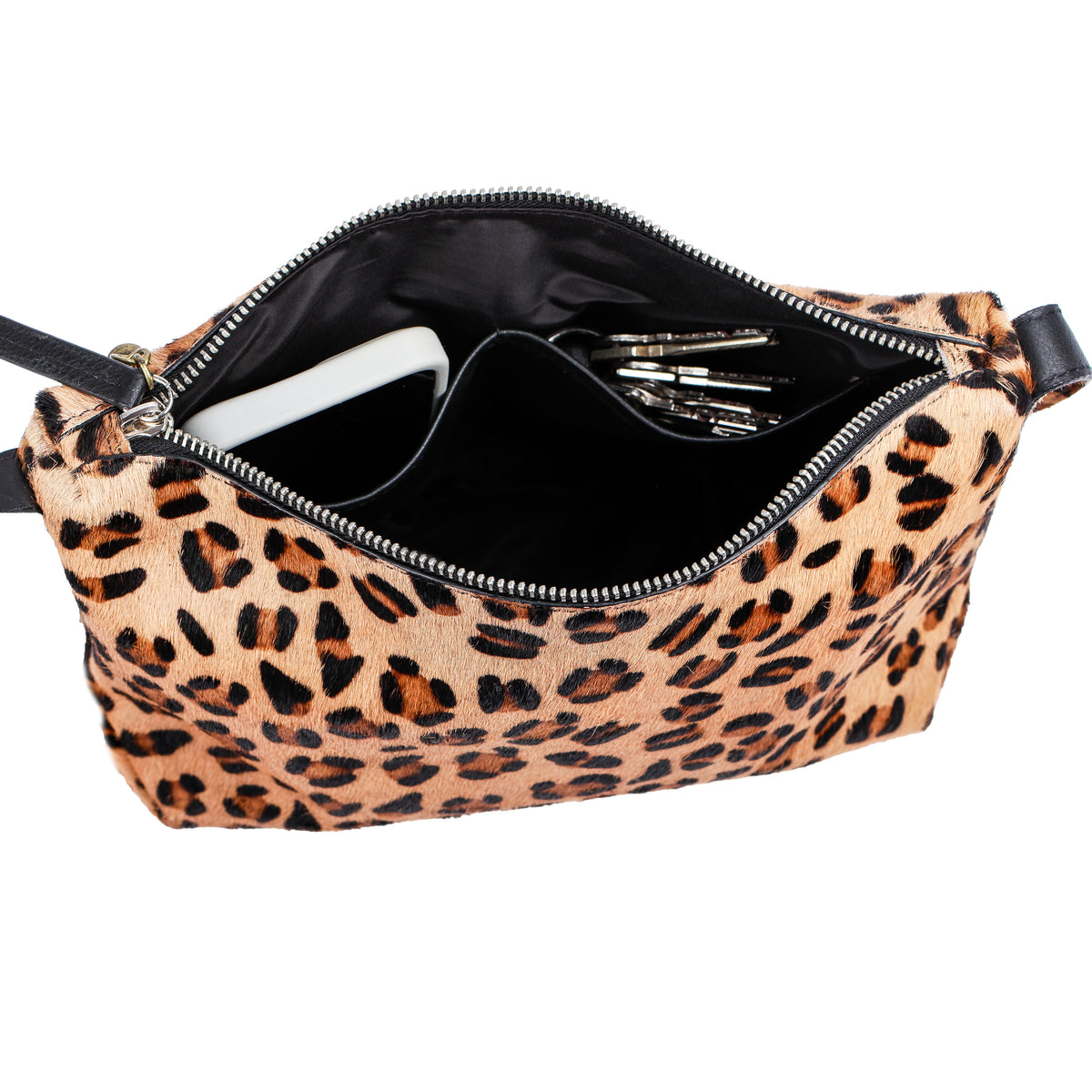 Leopard Ratschkatl Tasche aus Büffelleder, Ansicht 9