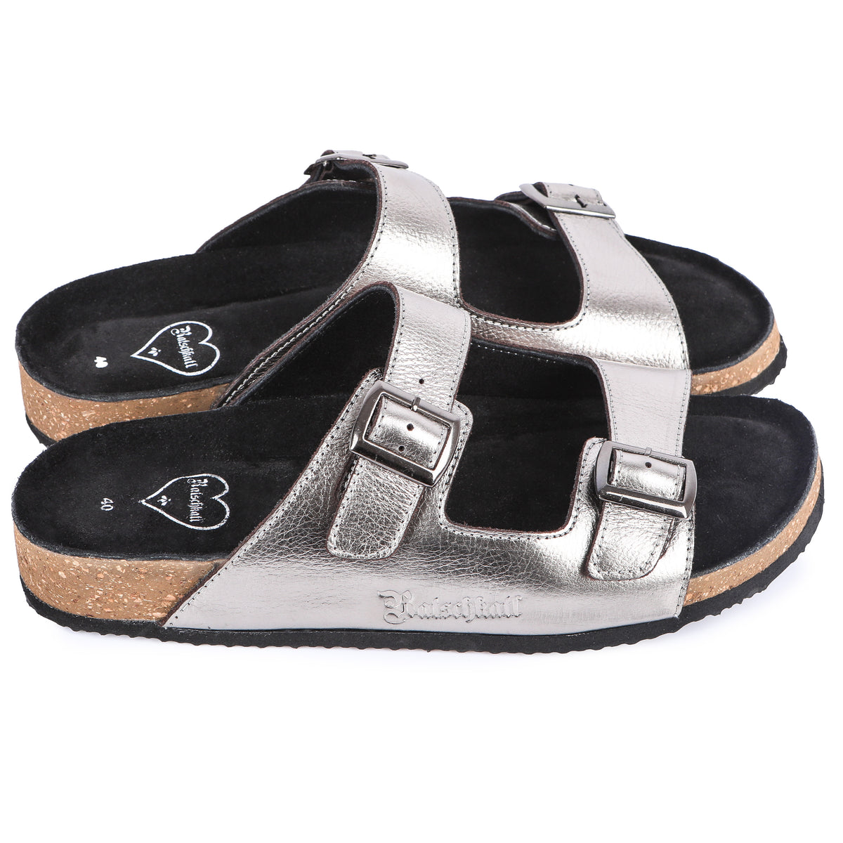 Ratschkatl Sandals in Silver made of genuine leather, view 4