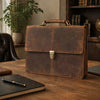 Briefcase Tom made of buffalo leather