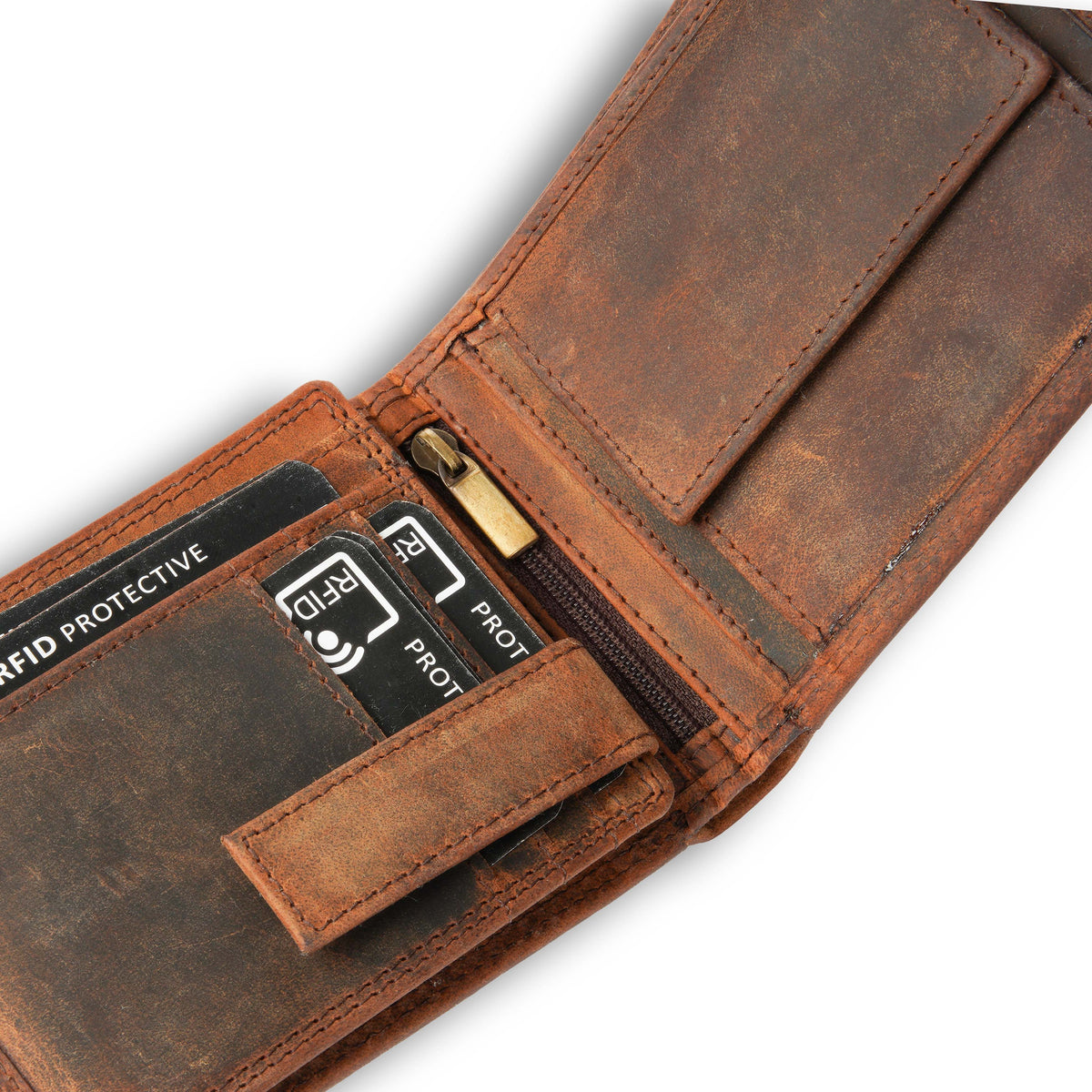 Classic Wallet Coat of Arms Lugge made of buffalo leather, view 9