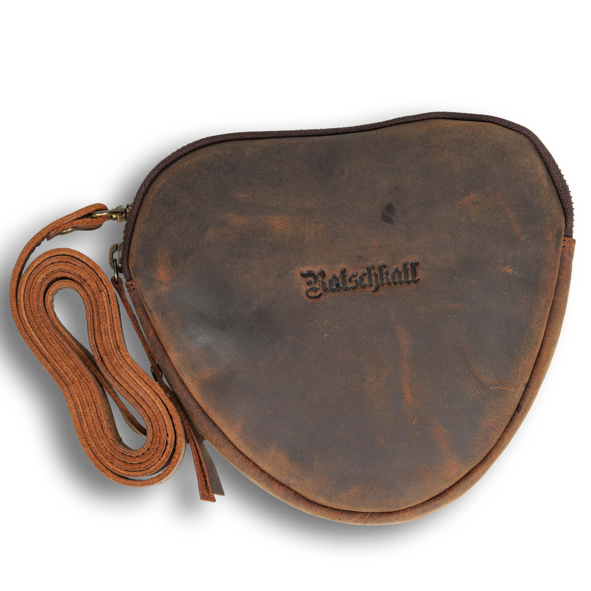 Borsa a cuore in pelle di bufalo, vista 5