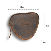Borsa a cuore in pelle di bufalo, vista 7
