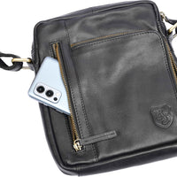 Sac du quotidien Mike en cuir de buffle, vue 14