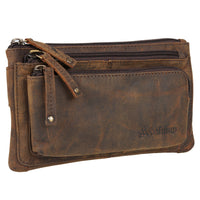 Sac banane Moritz en cuir de buffle marron, vue 3