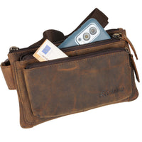 Sac banane Moritz en cuir de buffle marron, vue 5