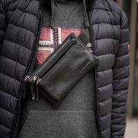 Sac banane Moritz en cuir de buffle marron, vue 13