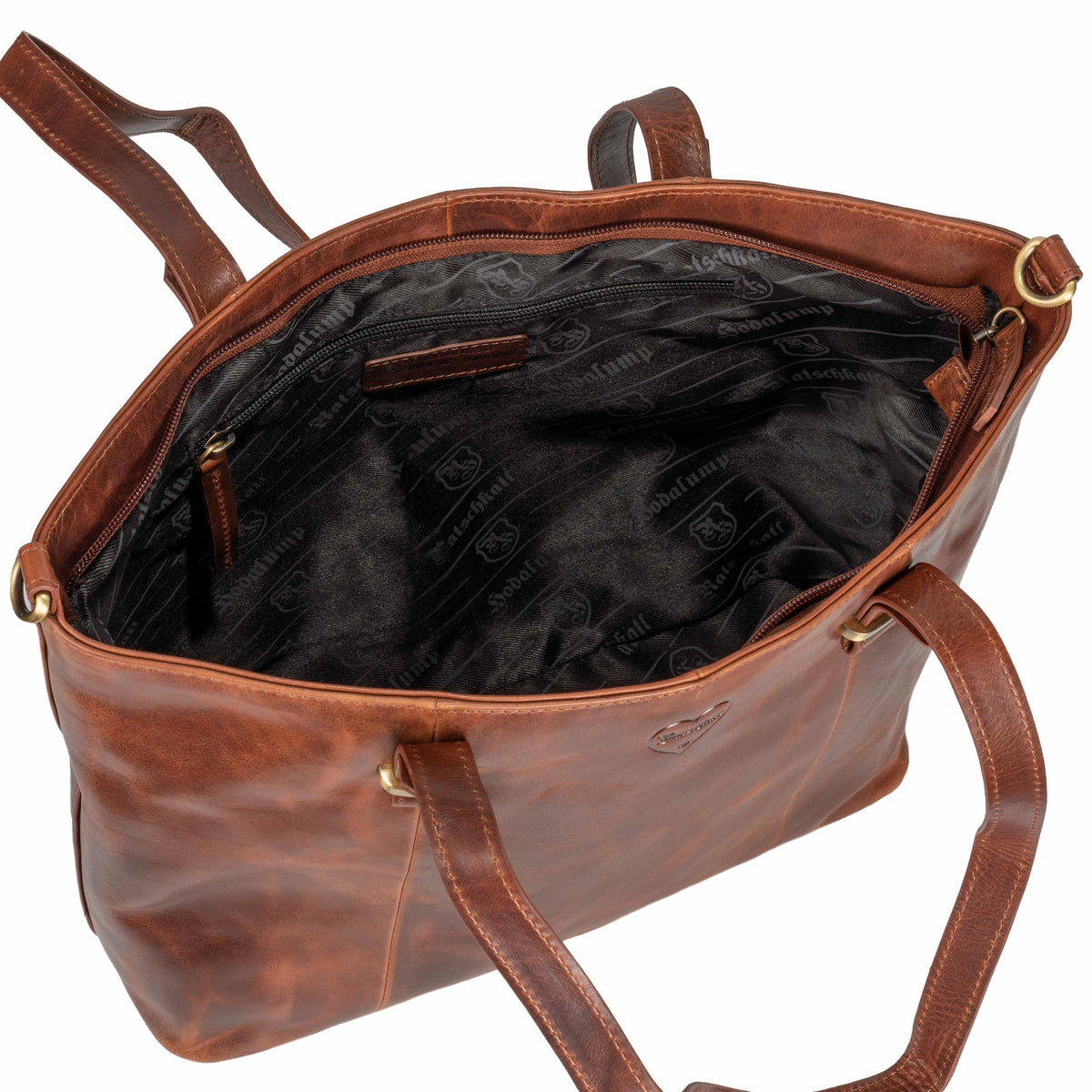 Borsa shopper Luise in pelle di bufalo, vista 10