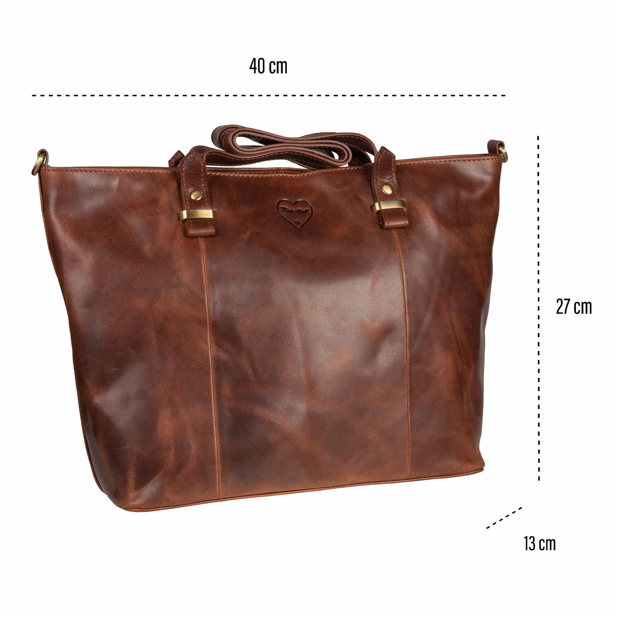 Borsa shopper Luise in pelle di bufalo, vista 13
