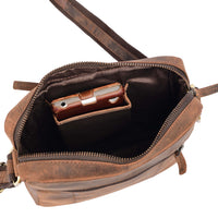 Sac du quotidien Mike en cuir de buffle, vue 4