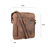 Sac du quotidien Mike en cuir de buffle, vue 10