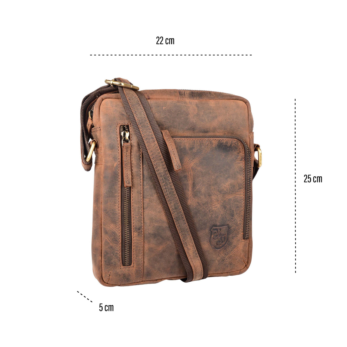 Sac du quotidien Mike en cuir de buffle, vue 10